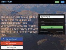 Tablet Screenshot of libertyrush.com